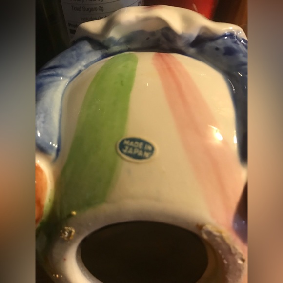 Rare Vintage Ceramic Clown on Striped Beach Ball Bank Circus - Picture 8 of 9